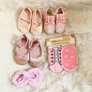 NEW Baby Girl Shoe Bundle (5 pairs 0-6 months)